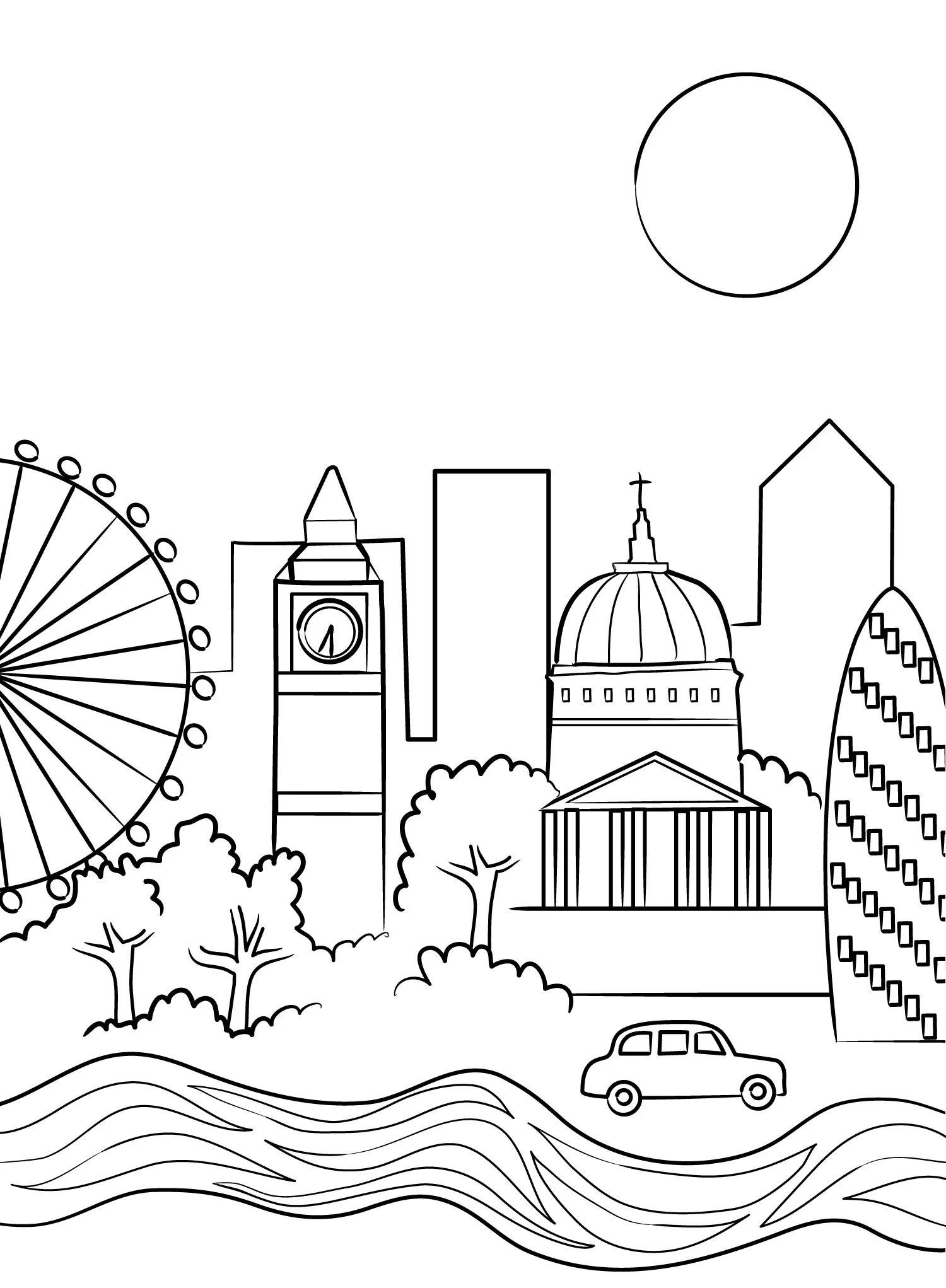 London cityscape illustration