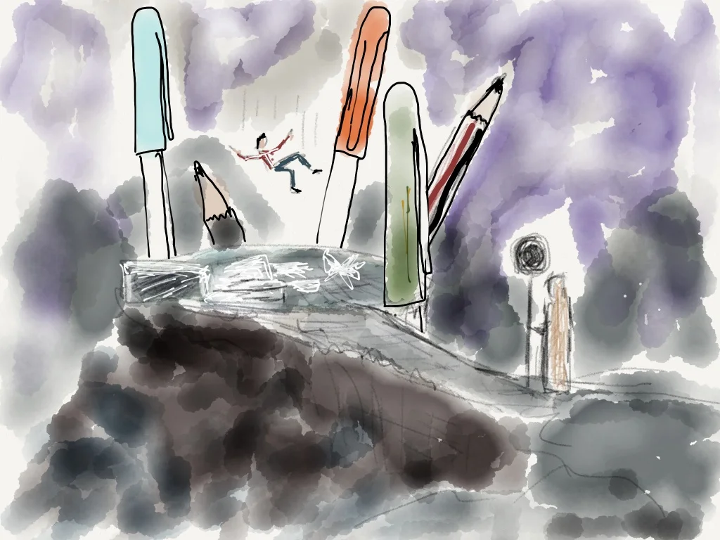 Handbag - original storyboard: "arrival"