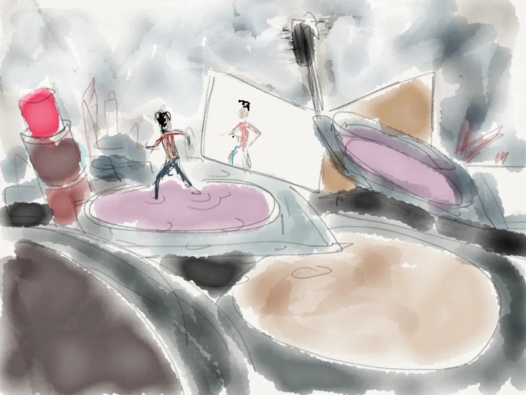 Handbag - original storyboard: "swamp of vanity"