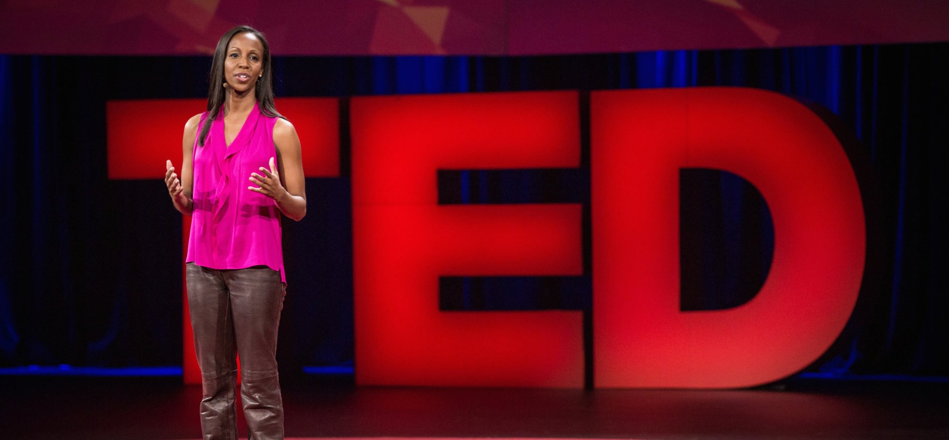 Sarah Lewis on the Ted stage in Vancouver 2015