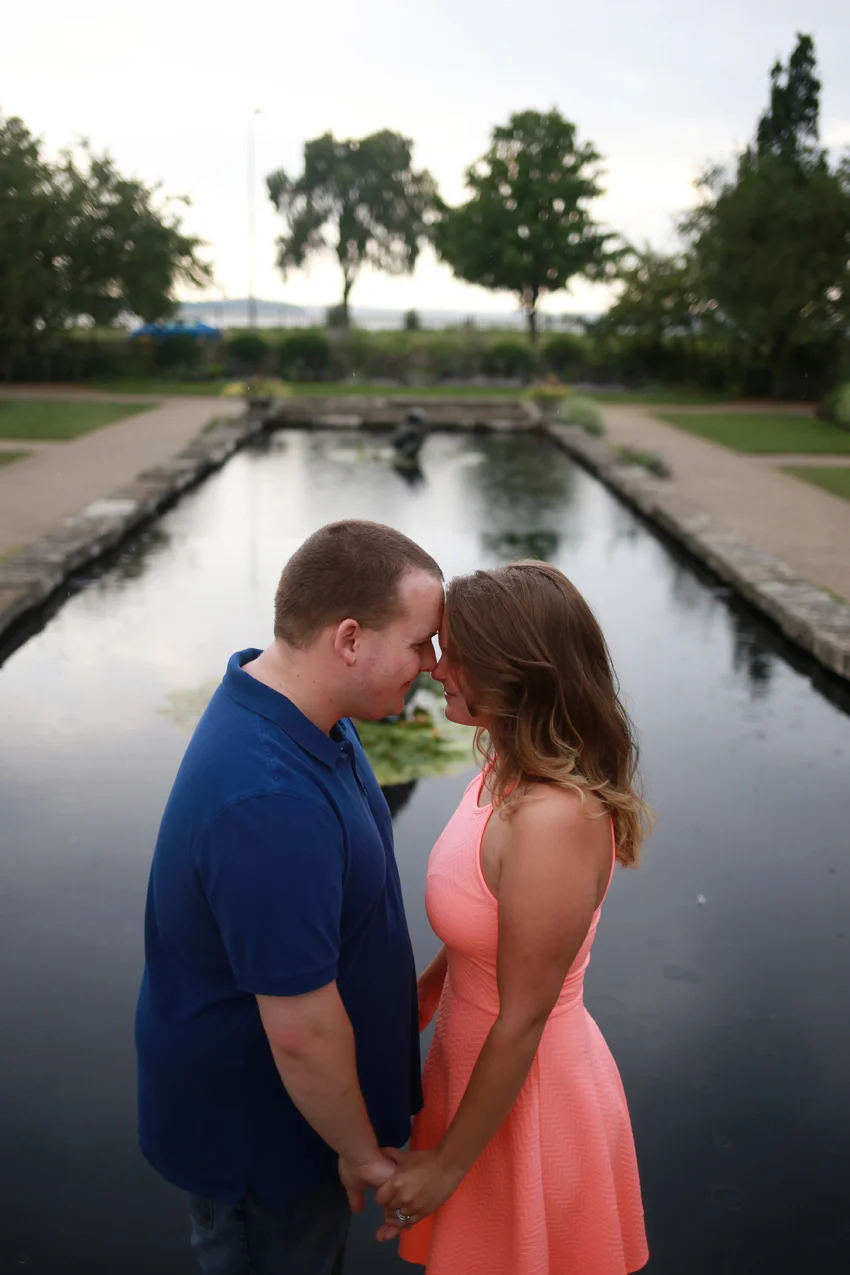 Olbrich Botantical Gardens Madison Engagement Photographer | Aaron & Kaitlyn