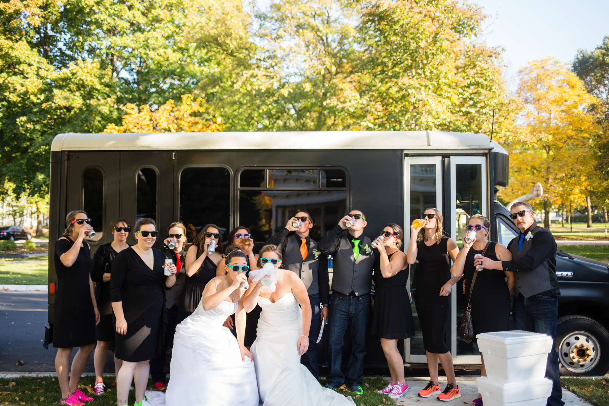 Same Sex Fall Wedding at Pamperin Park in Green Bay, WI // Amber + Jessica — Whit Meza Photography foto