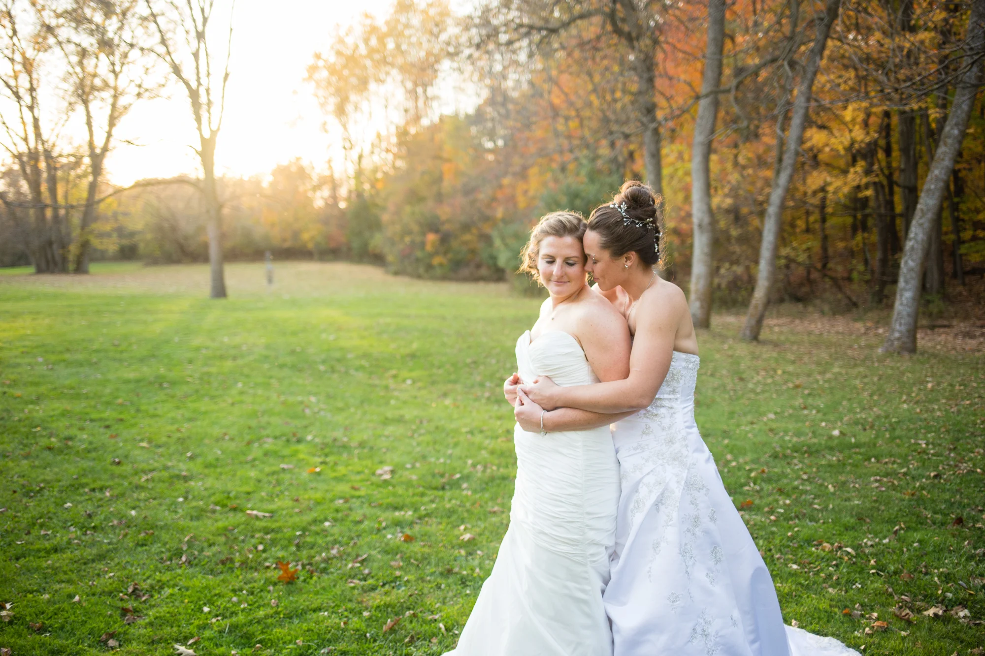 Same Sex Fall Wedding at Pamperin Park in Green Bay, WI // Amber + Jessica