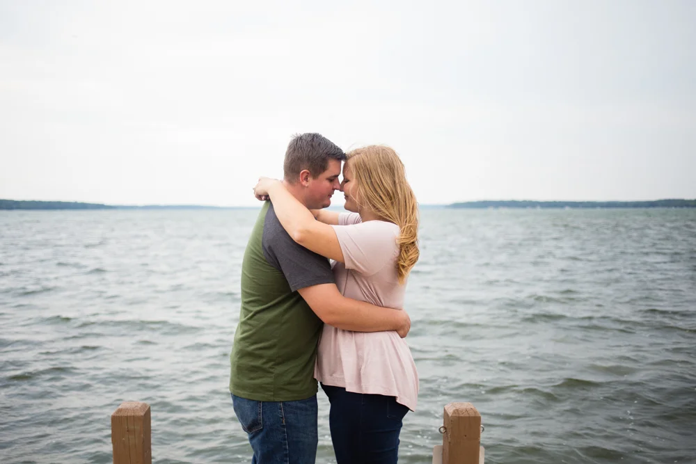 Lakeside Engagement Session at Green Lake Conference Center in Green Lake, WI // Cory + Monique