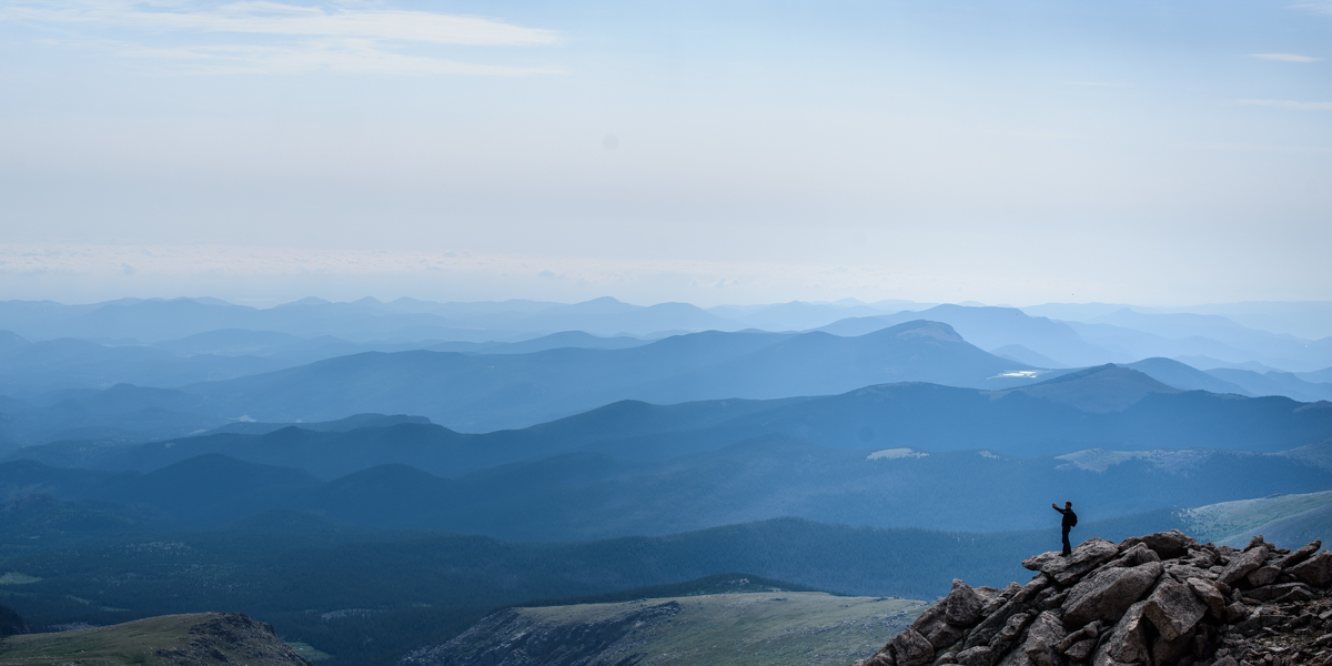 That is me... out on a ledge 2 miles up. 