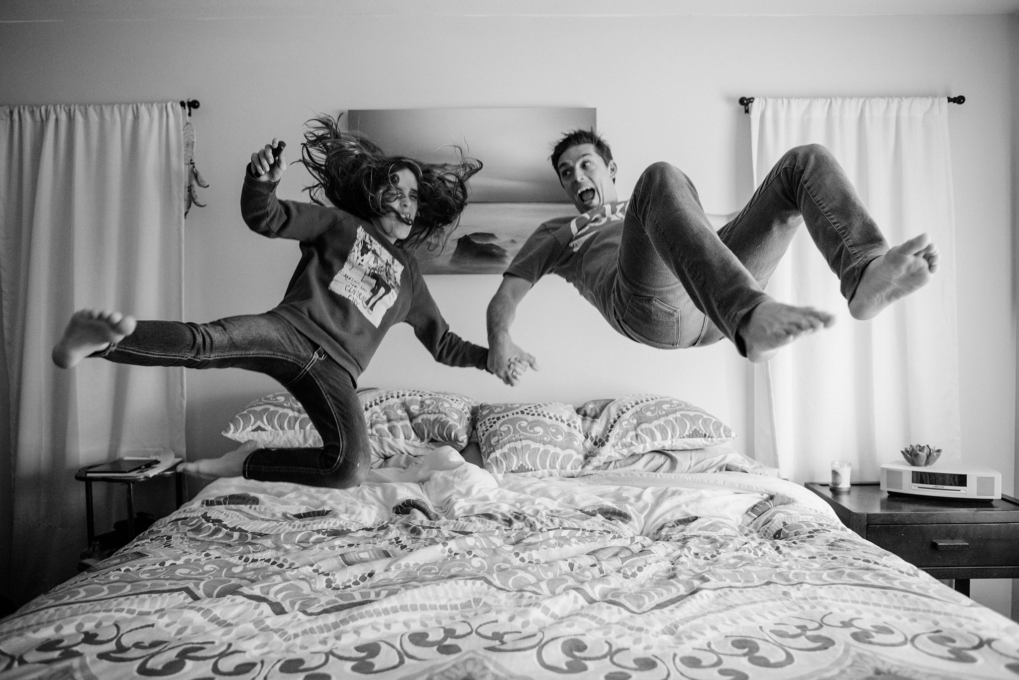 me, jumping on the bed with my daughter Elizabeth (Copy)
