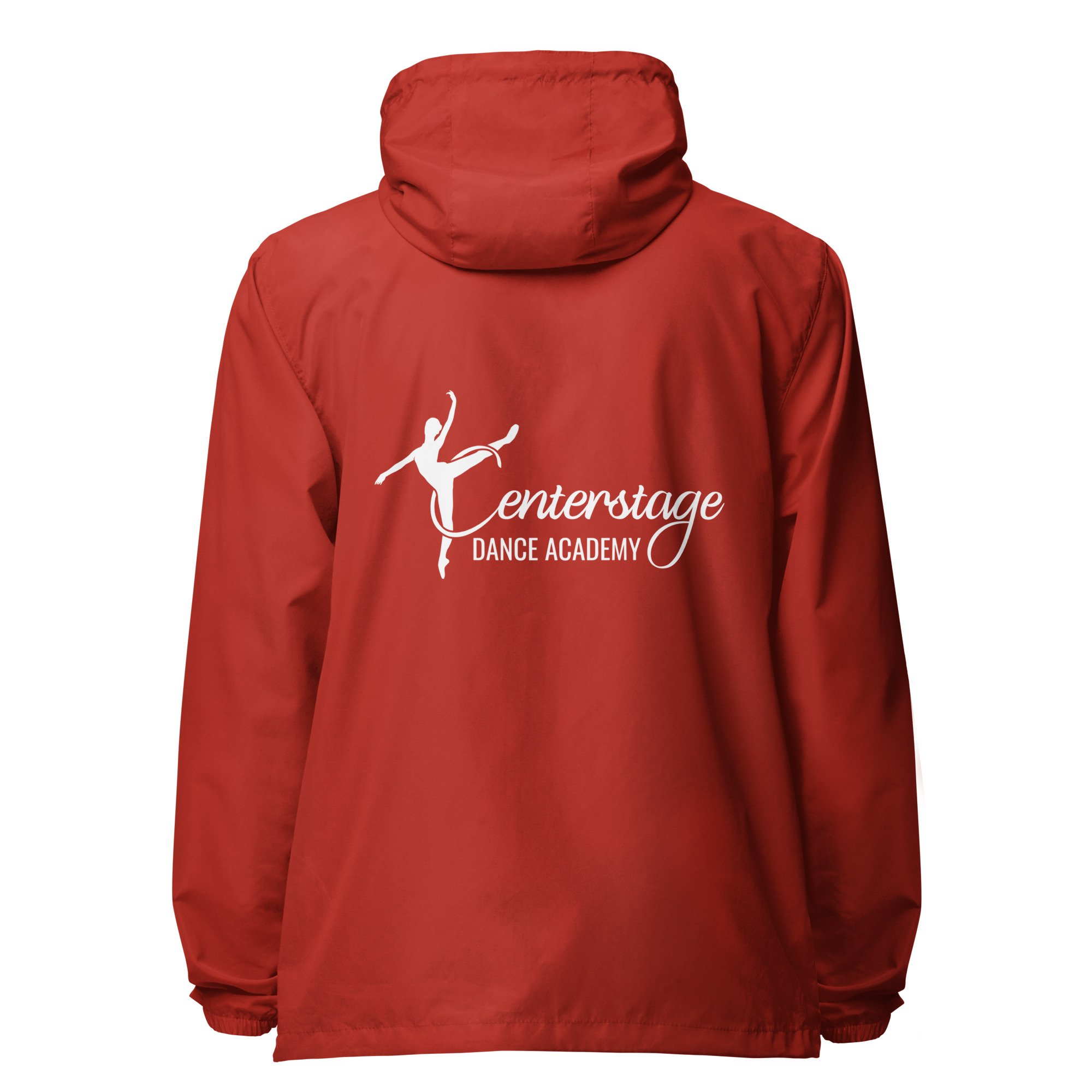 unisex-lightweight-zip-up-windbreaker-red-back-6928865b3cfa1.jpg