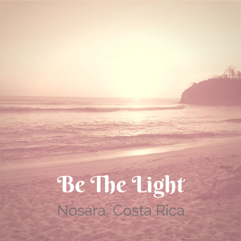 Morning Meditation on Nostara Playa, Costa Rica March 2014 with Rishi Retreats 