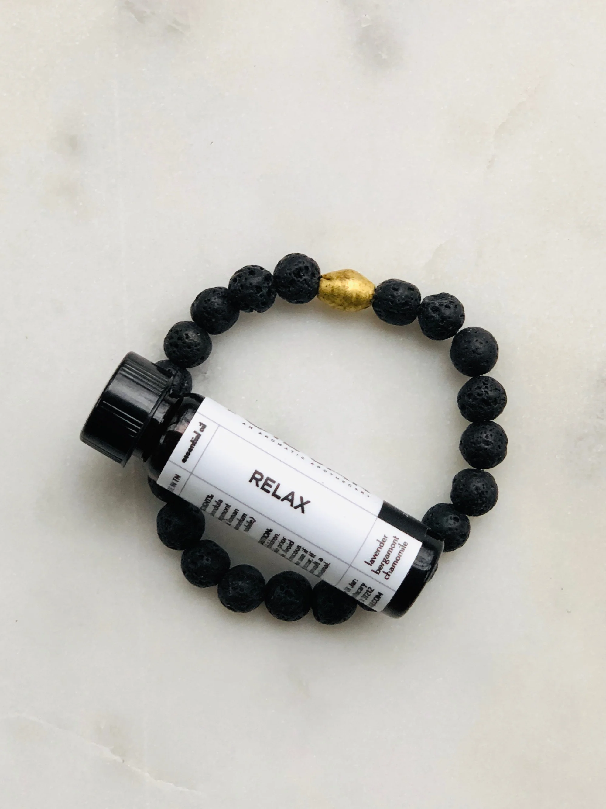 Aromatic Lava Bead Bracelet