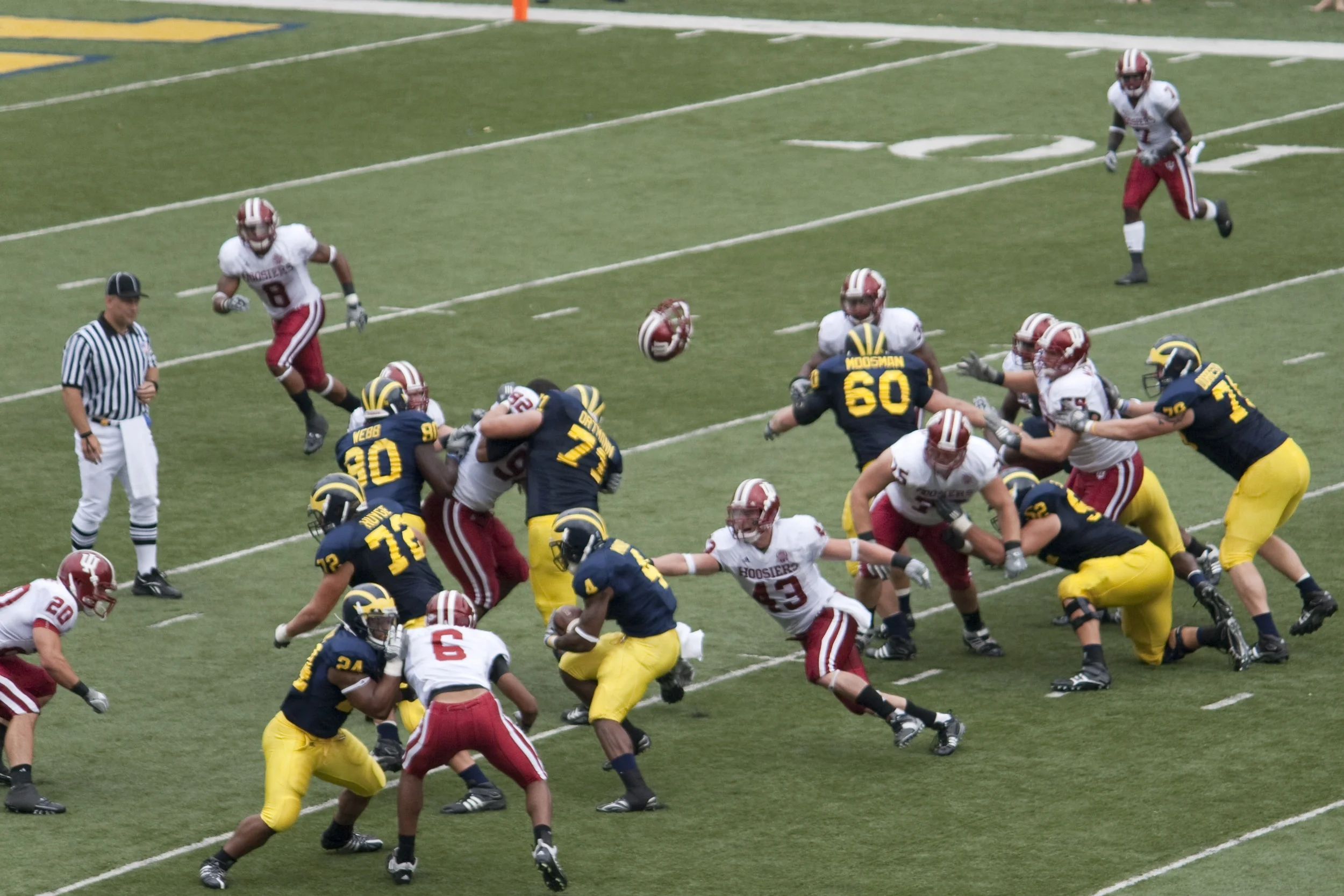 The pads will being popping up in Ann Arbor today as the Indiana defense looks to rebound after a loss last week