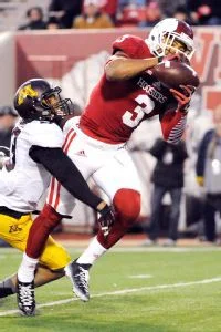 Indiana's Cody Latimer set new career highs in receptions and yards in a 52-35 win against Illinois