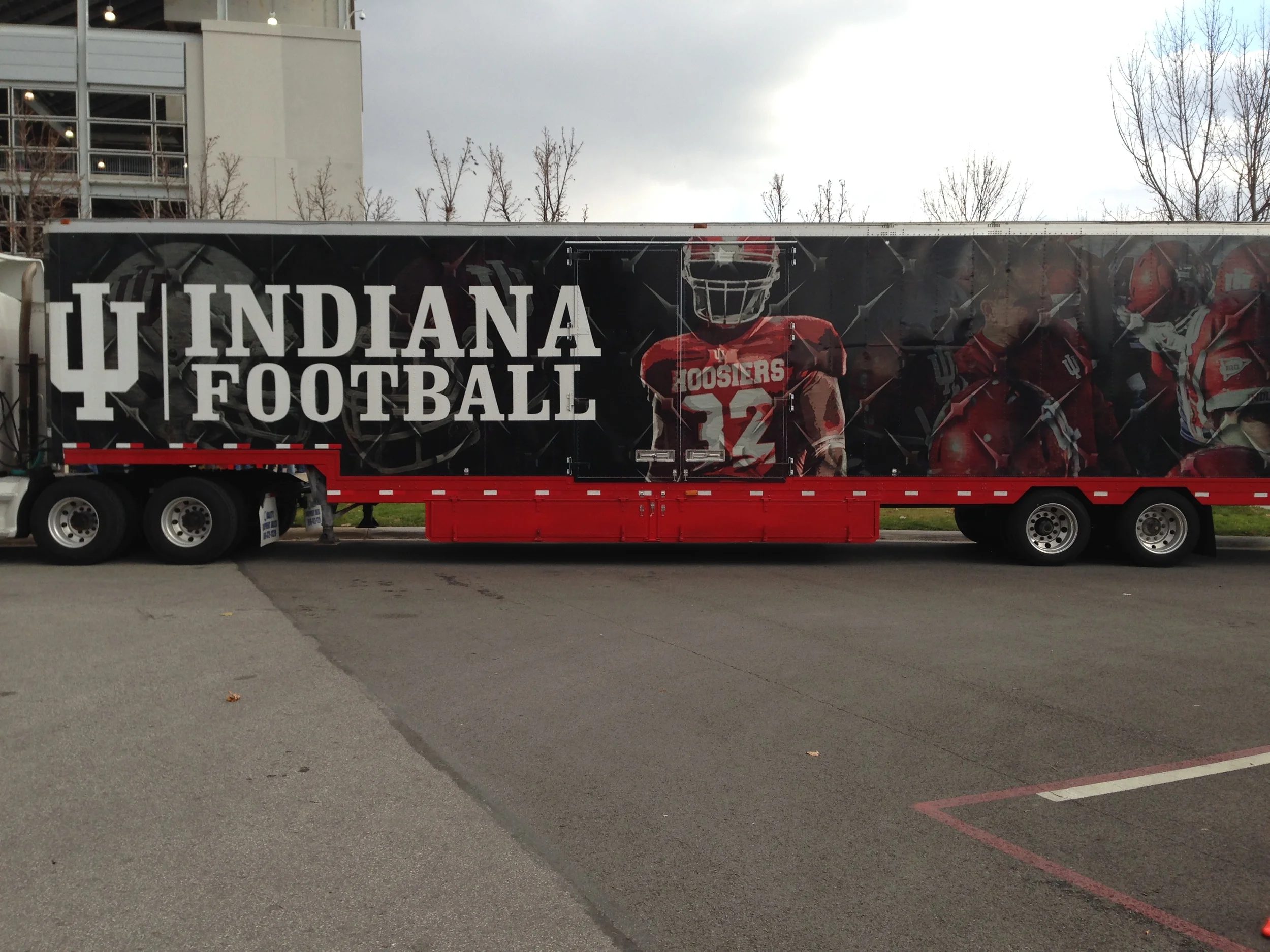 The Indiana Football Equipment truck