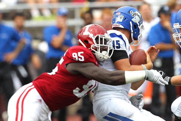 Bobby Richardson had a great week one with three sacks. 