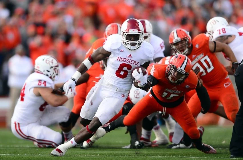 Tevin Coleman breaks free for a long Run&nbsp;against the Bowling Green Falcons Last Fall. The Talented Illinois Native will be waiting to hear his name called from the podium of the NFl draft in Chicago.&nbsp;Mandatory Credit: Andrew Weber-USA TODA…