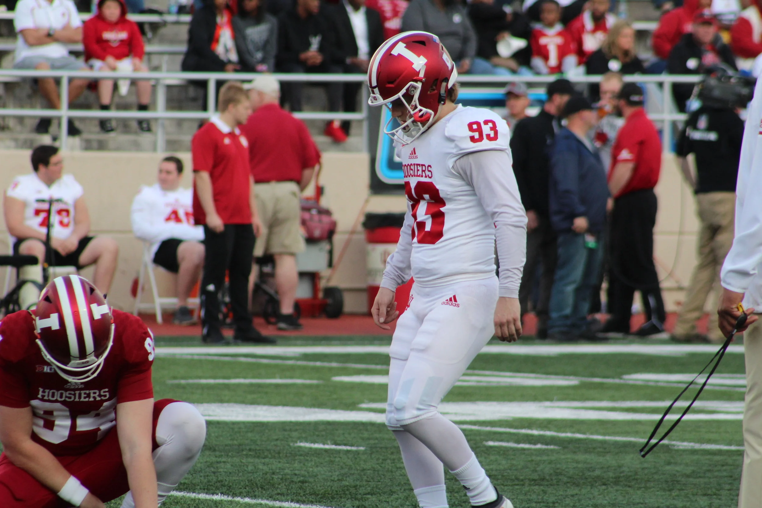 Charles Campbell (93) will turn up the heat on Justus in 2019 Image: Sammy Jacobs Hoosier Huddle