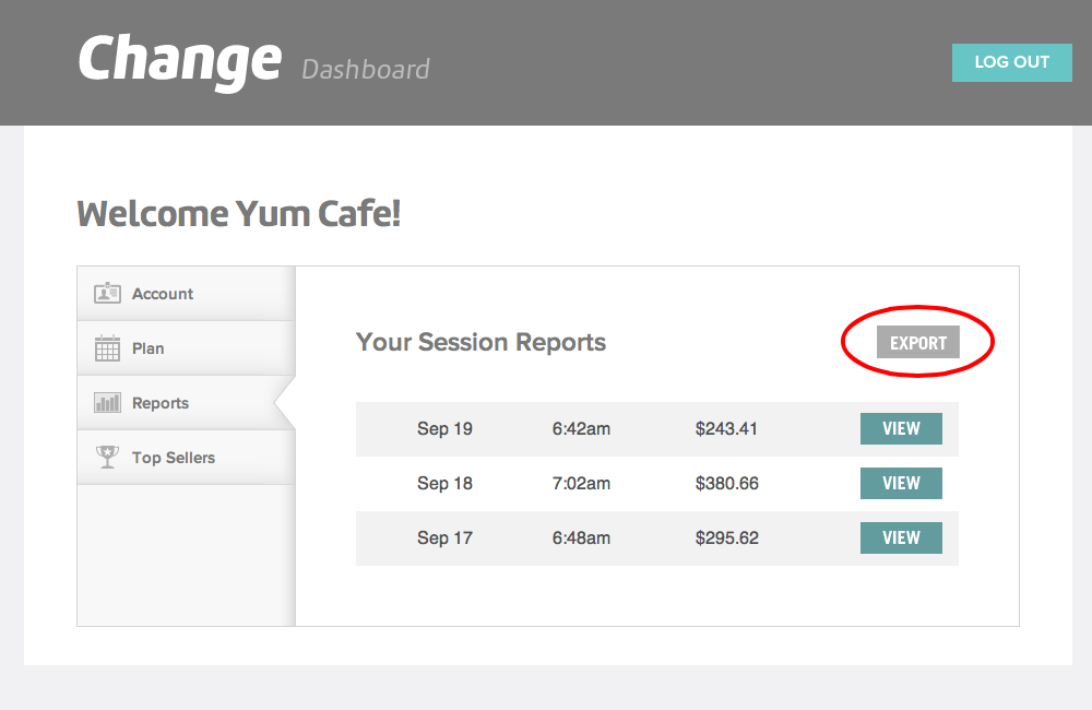 Change Dashboard