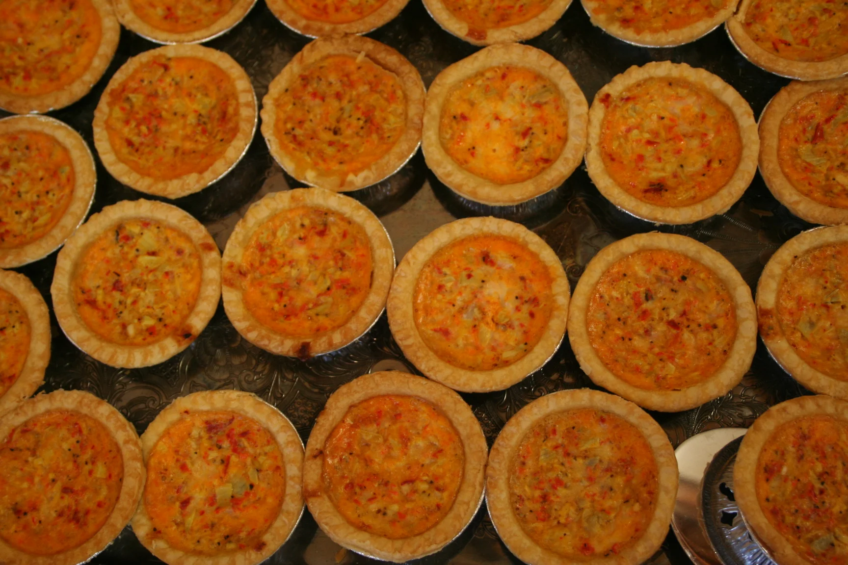 Marinated Artichoke and Roasted Red Pepper Quiche