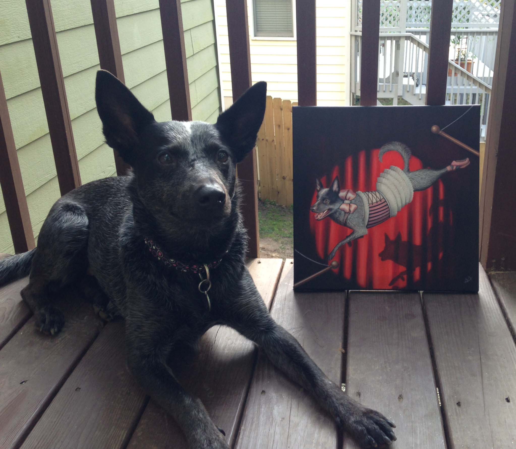 Lulu and her portrait