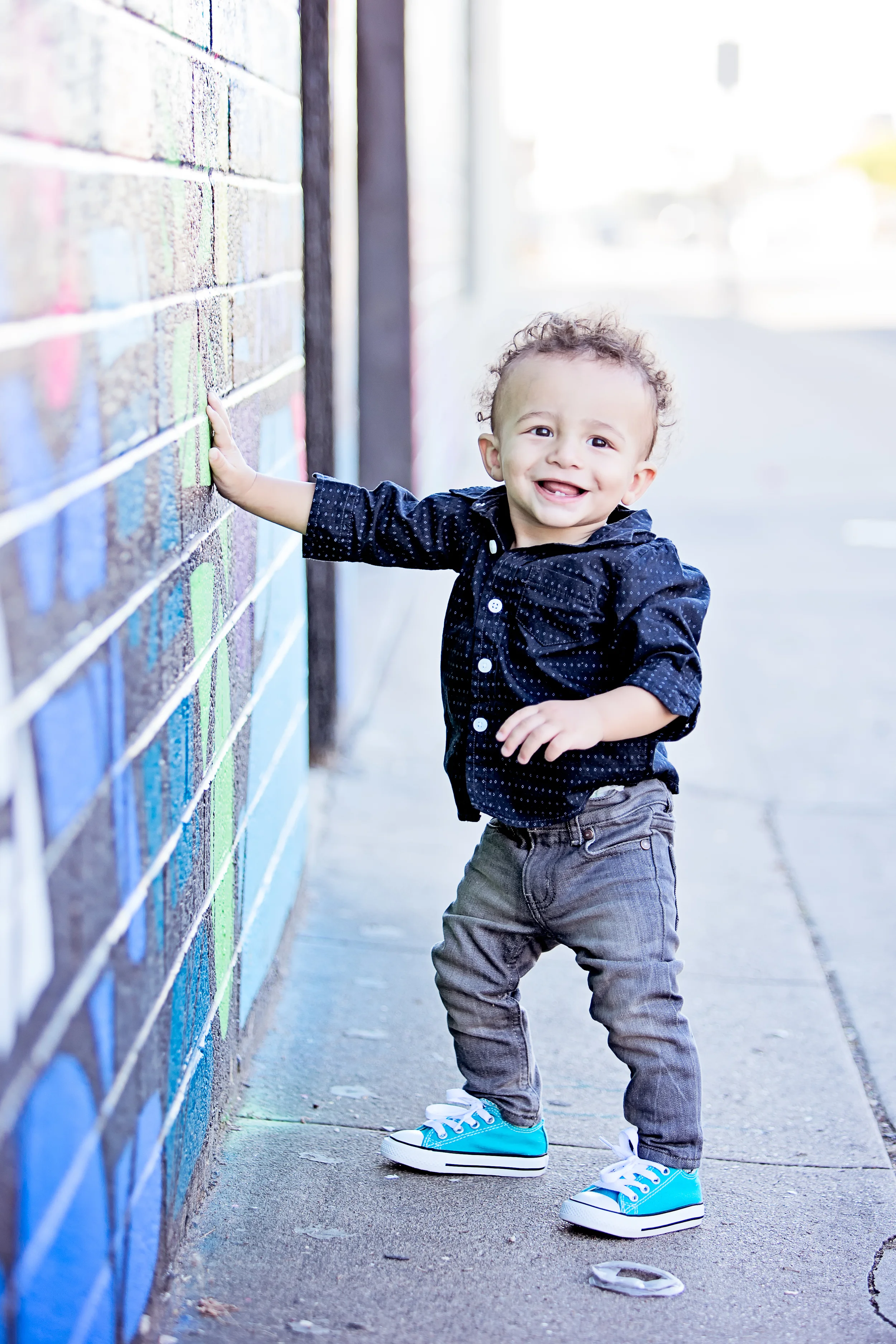 The start of his modeling career with Converse.