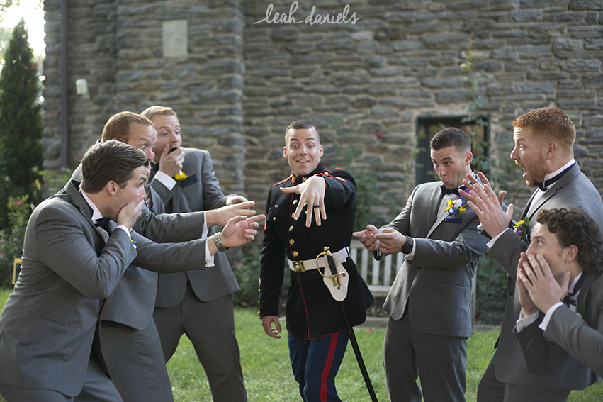 Dan was really excited to show off his new ring to the boys!