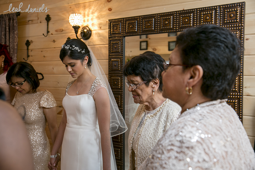 There was some time to have prayer before Lisa and Keith met at the first look location.