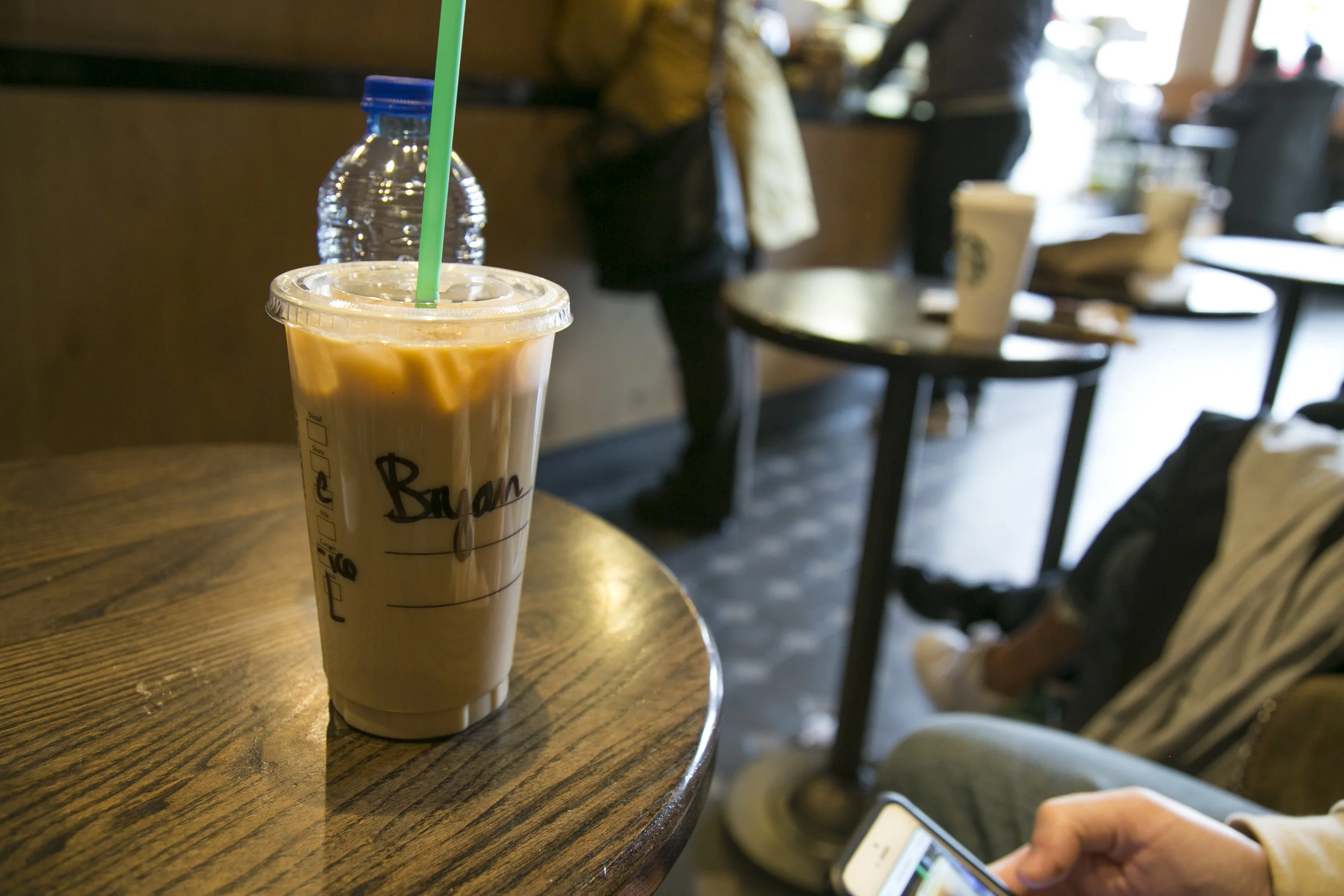 No matter where we go in the world we can always count on coffee shops to think Ryan's name is Bryan hahaha