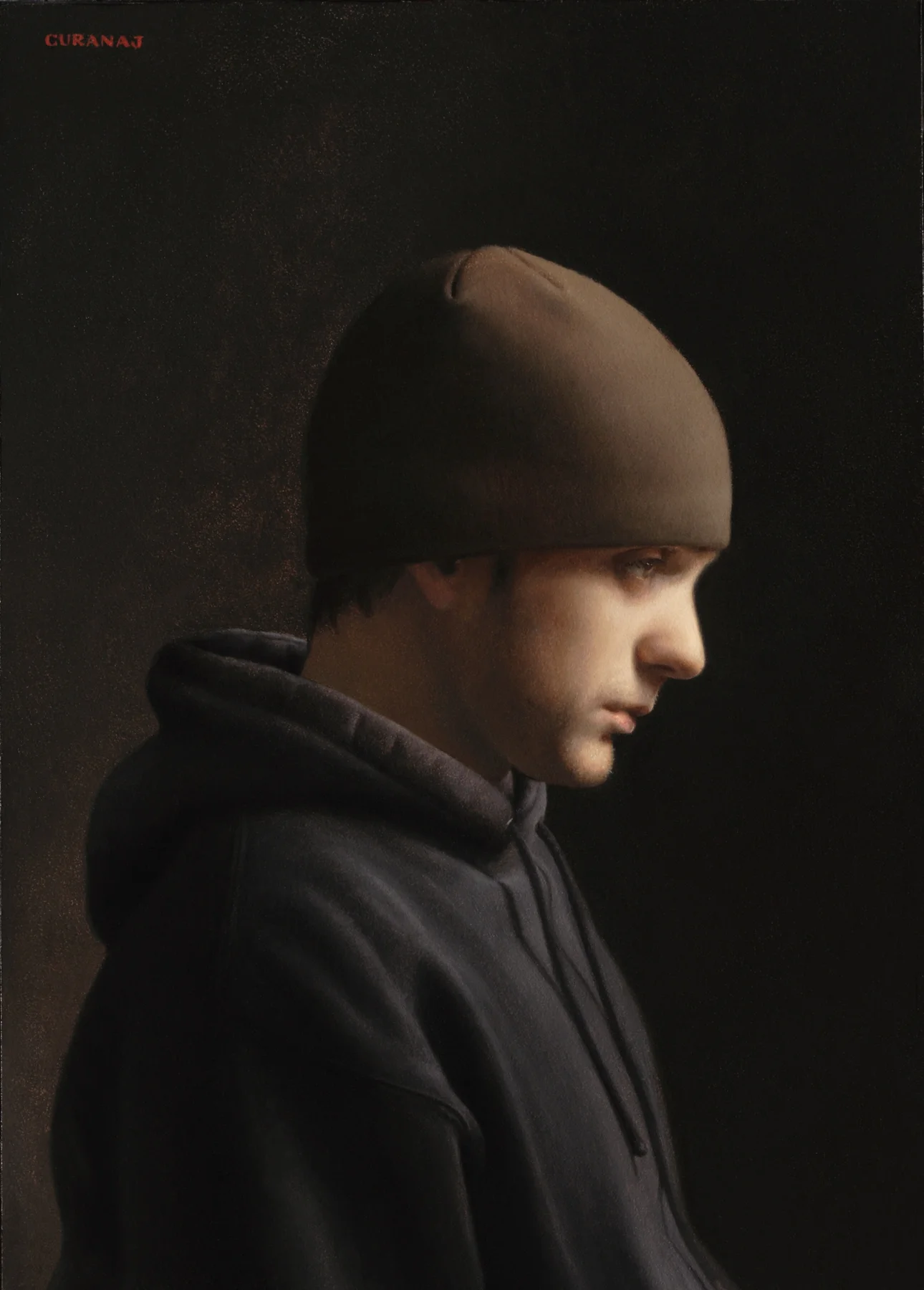 "Sub in Profile", Oil on panel