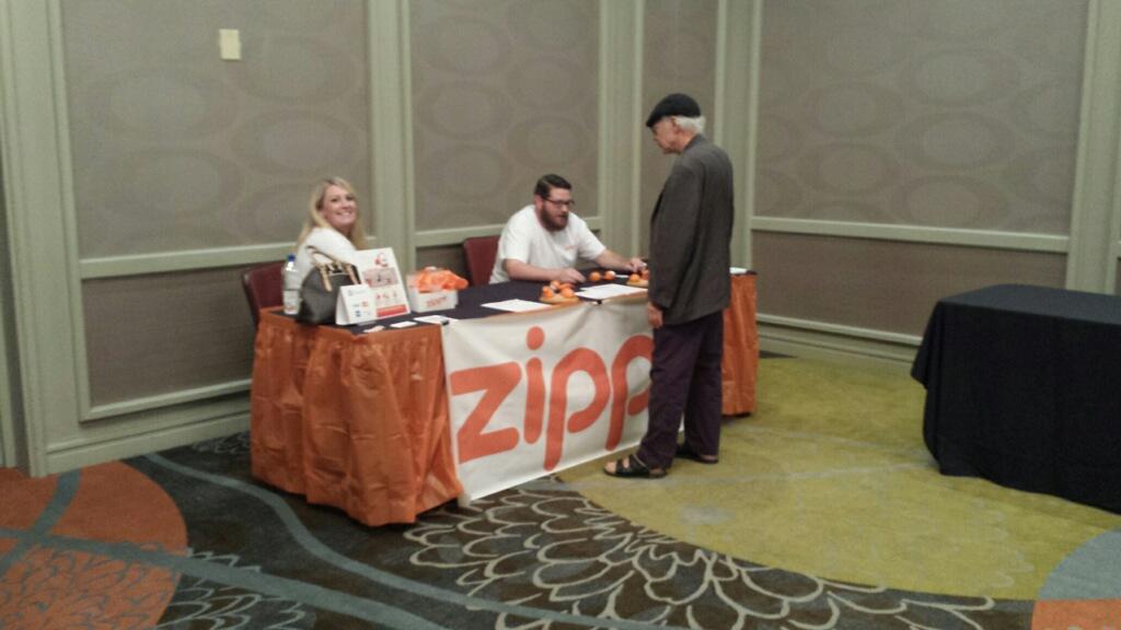 The Zippy booth at OCMTS. Aug 2, 2014