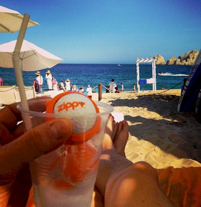 Britton Brown at Nikki Beach, Cabo