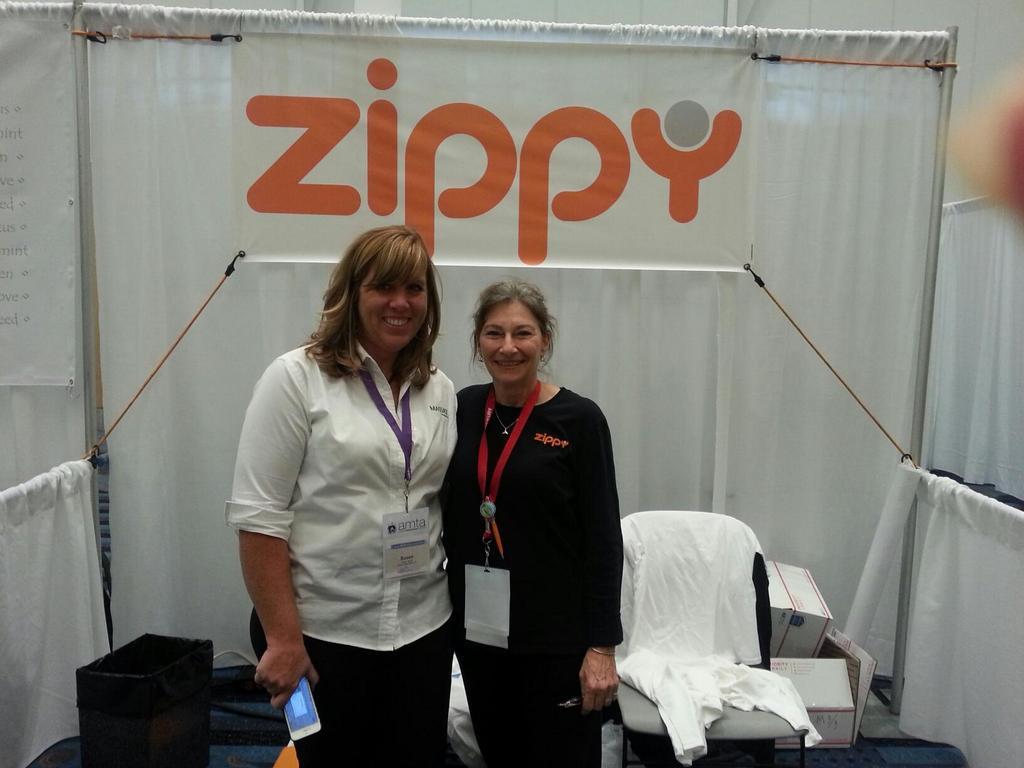 AMTA - Susan of Massage Mag and Stevie