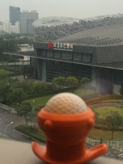Zippy in Beijing Bird's Nest overlook