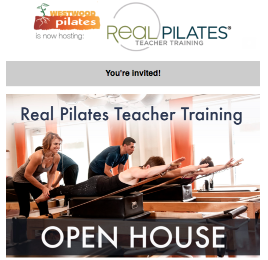 Saturday December 10th, 2016 3-4pm @Westwood Pilates