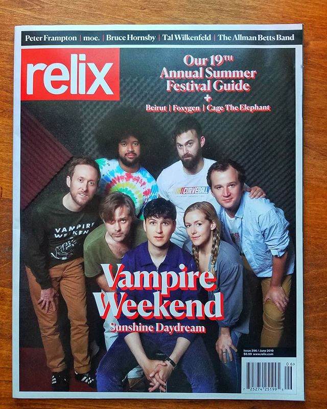 We are so so happy and proud to announce that we have been featured in the June issue of Relix magazine! This is their summer music festival guide and we couldn't be happier to be featured on their summer playlist, alongside @vampireweekend and @trev