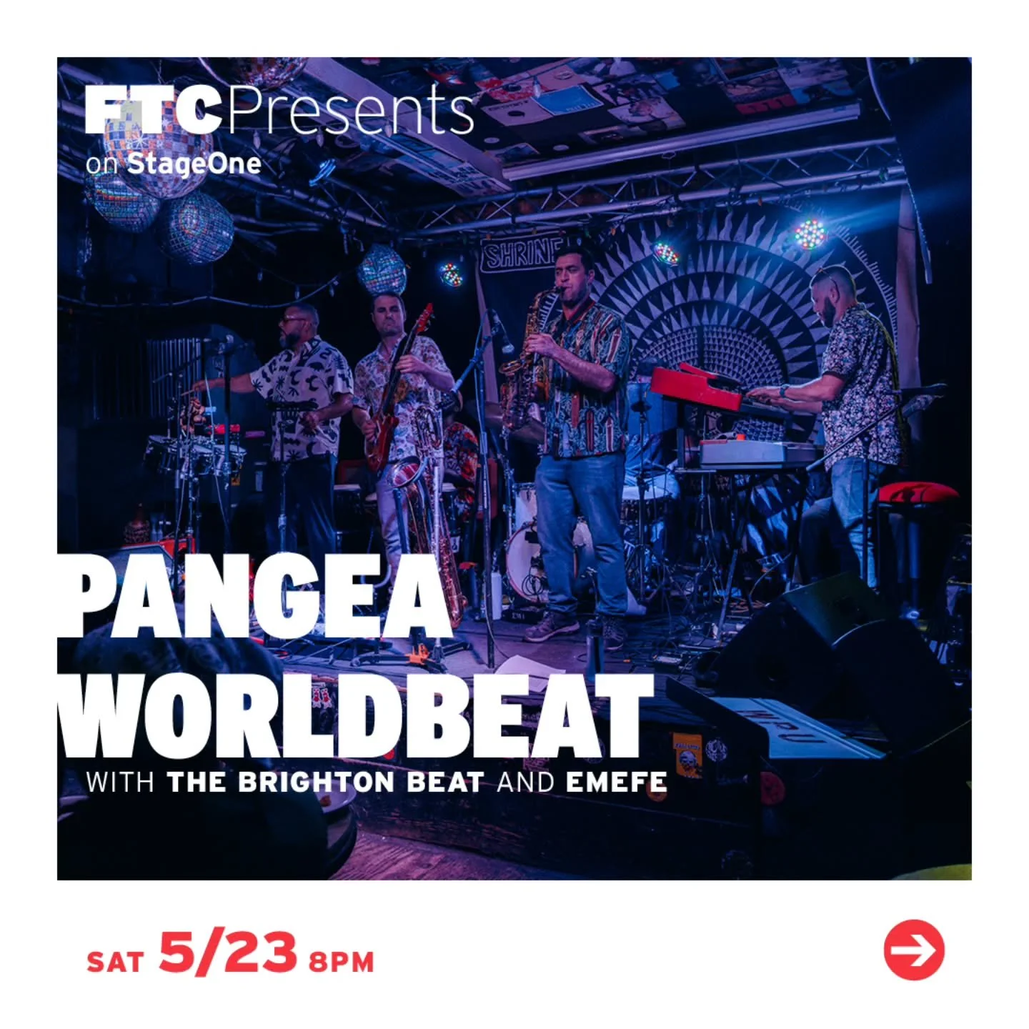 Thrilled to have our Summer kickoff be with dear friends @pangeaworldbeat and @emefemusic on 5/23 at @ftcpresents !!

Been a long time since we rocked CT and we are suuuuper excited to be back! 

Tickets available at link in bio!