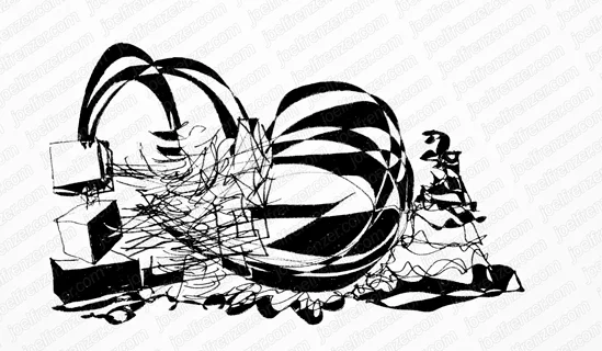 2015. Ink on paper. 7 x 4 in.