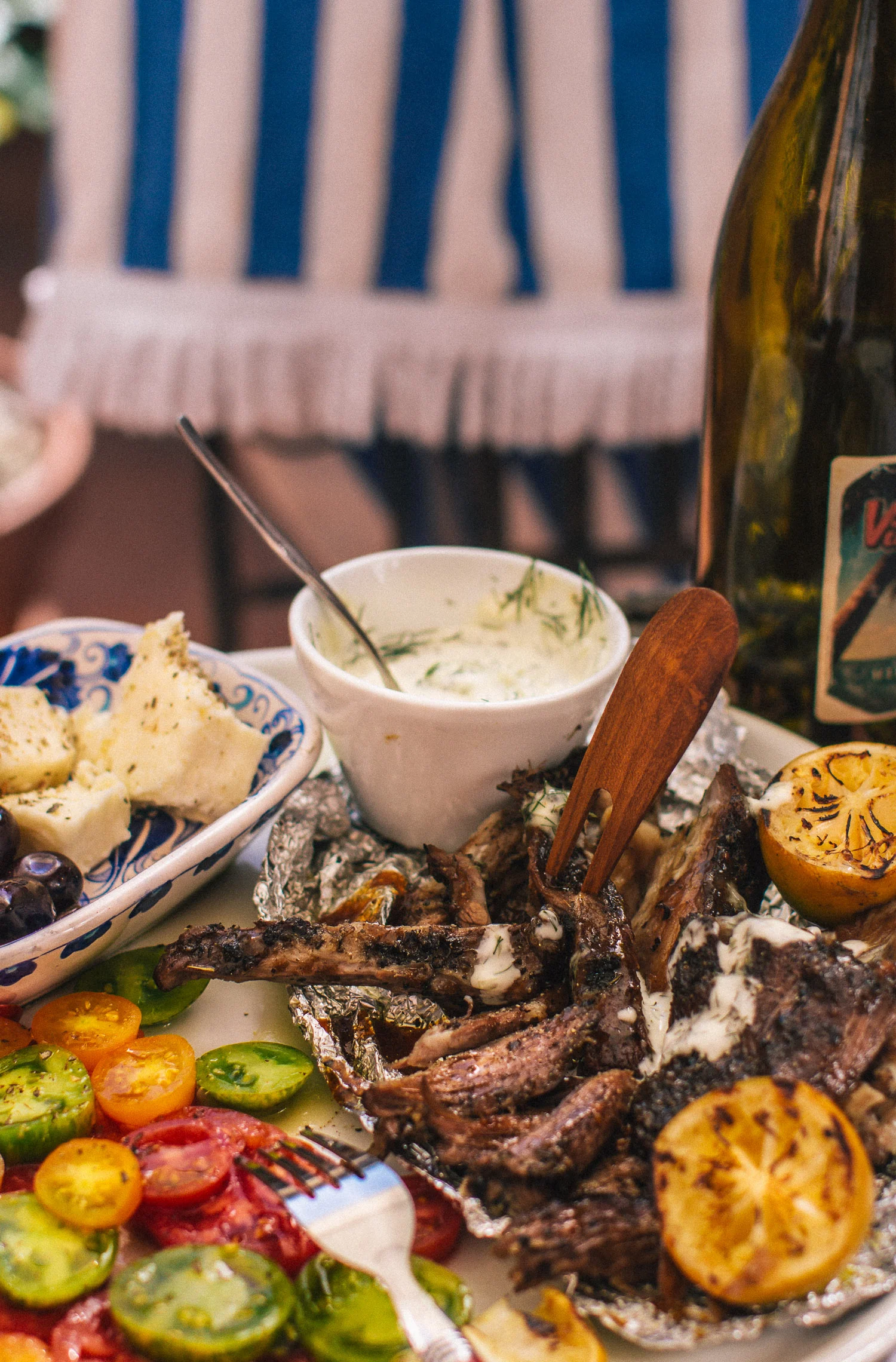 The Best Greek Slow Roasted BBQ Lamb Shoulder. Recipe, Styling, Photo by Cle-ann
