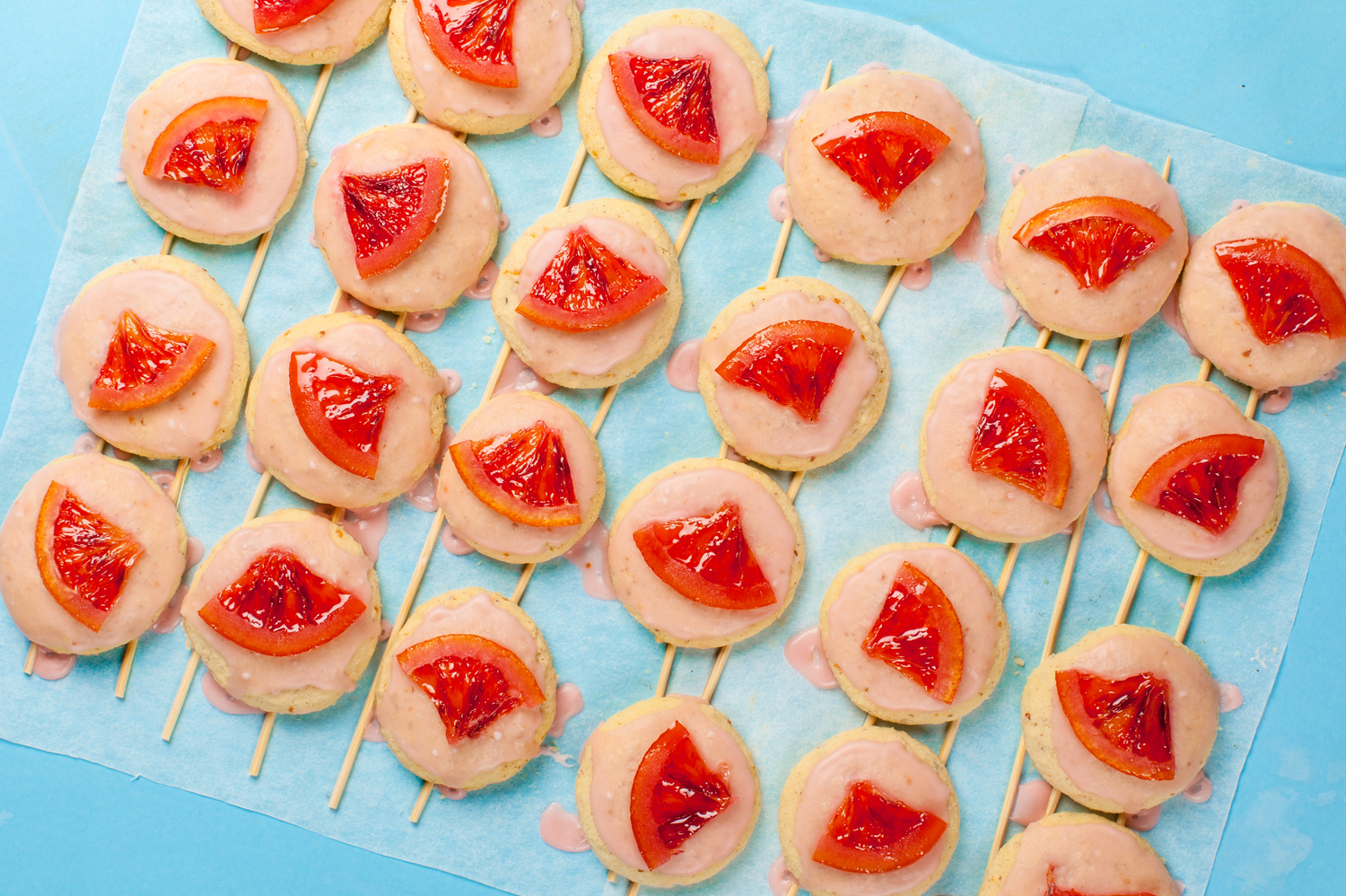 Blood Orange Biscuits. Recipe and styling by Cle-ann , photo by Hugh Adams .
