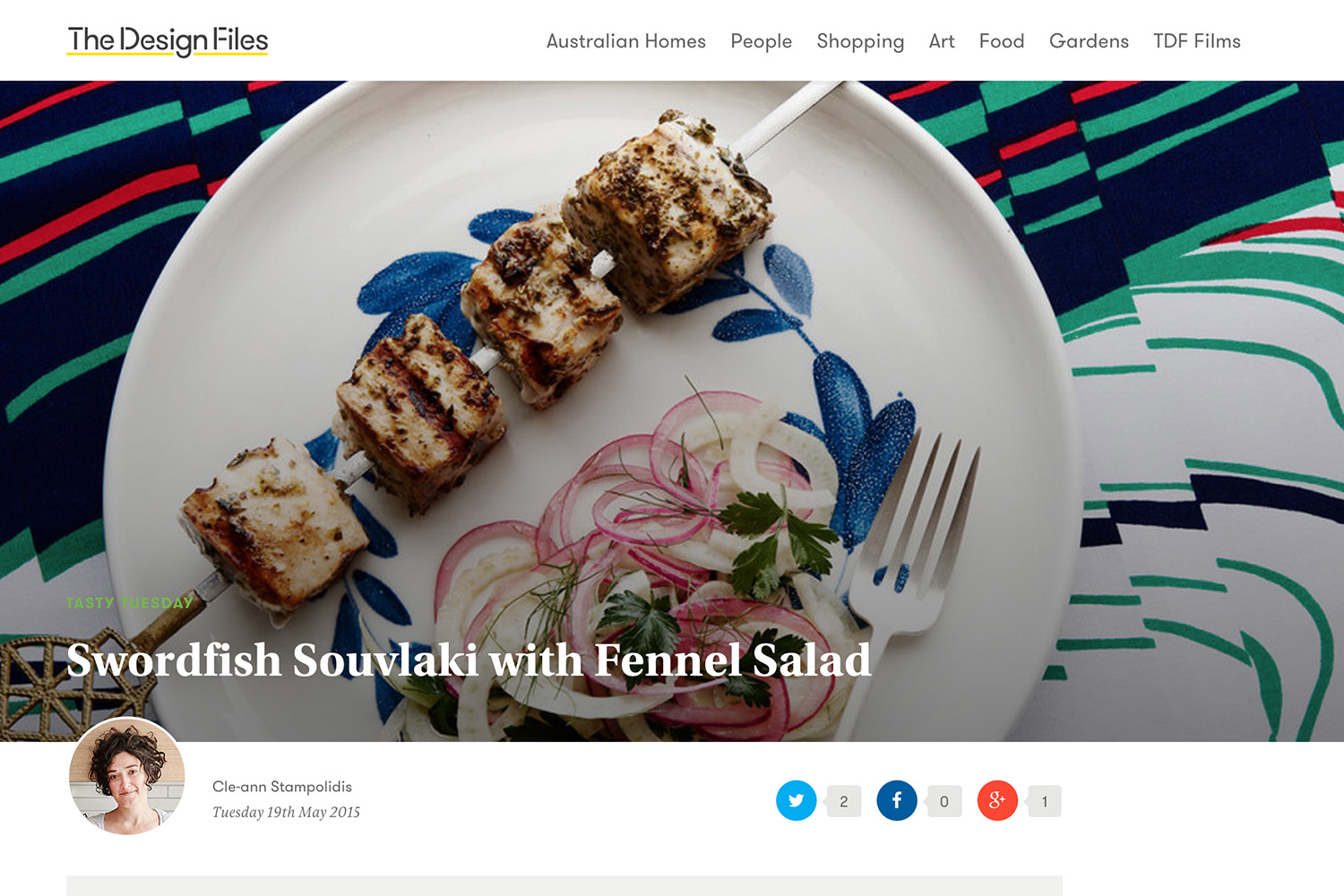Swordfish Souvlaki with Fennel Salad — The Design Files.jpg