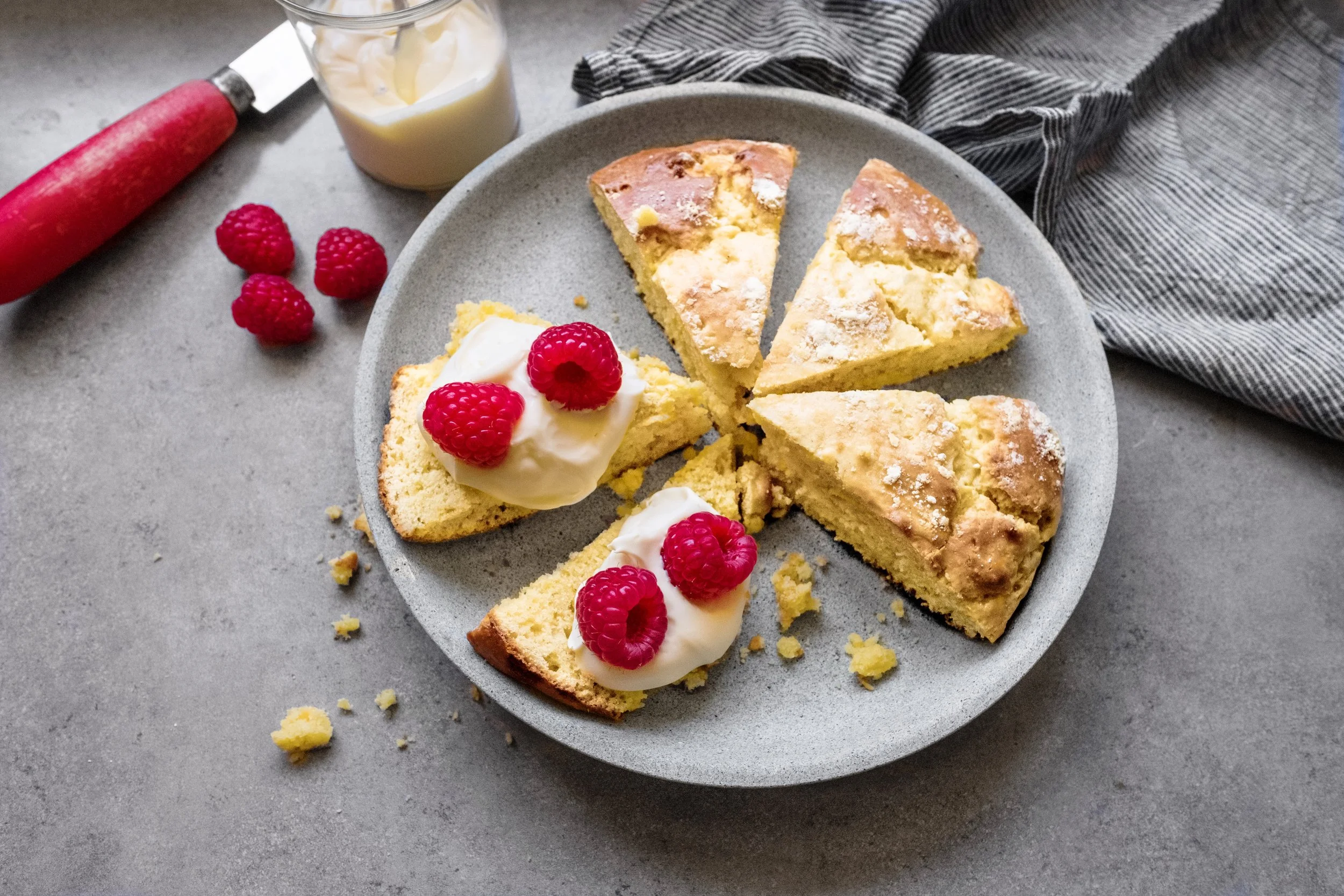 Chickpea Scones recipe for Mount Zero . Recipe, styling and photo by Cle-ann .