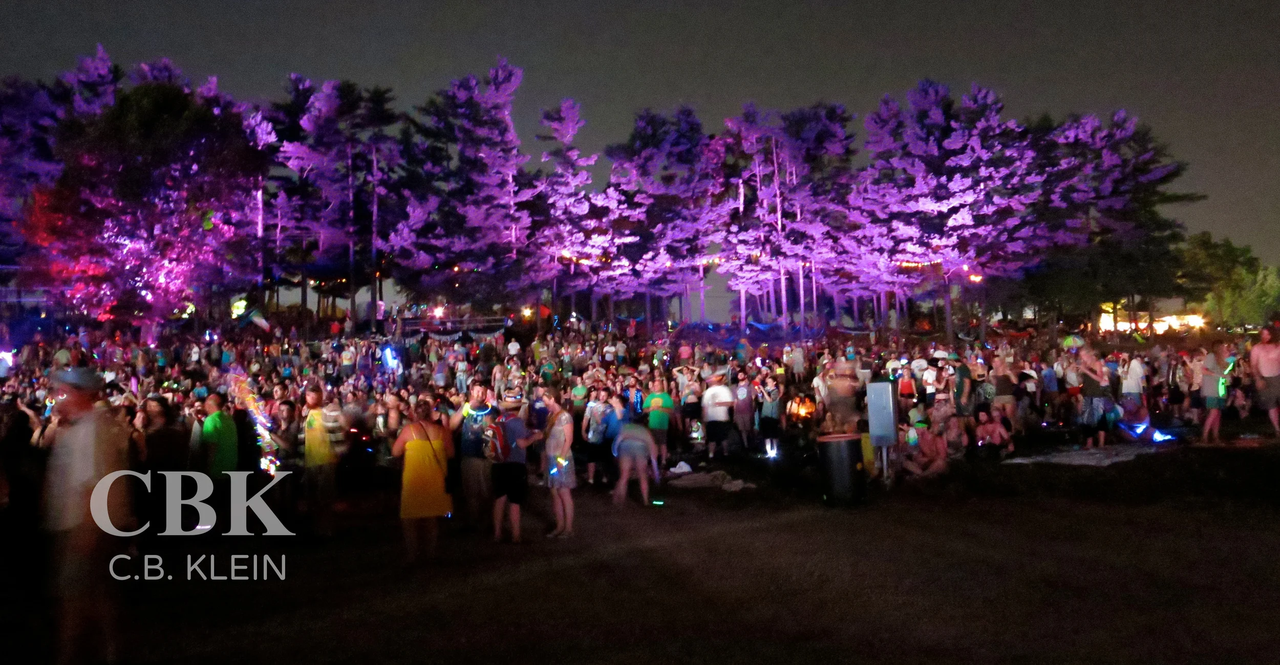 Looking back towards the hill, All Good Music Festival, July 18th, 2013.