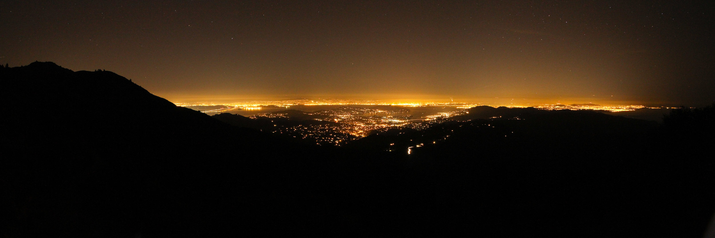 The San Francisco Bay from the West Point Inn, January 2013.