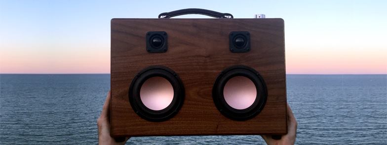 Join us for an evening of warm analog sounds as HiFi Case debuts their newest product, the Modern Boombox, a portable walnut Bluetooth boombox. Event Page