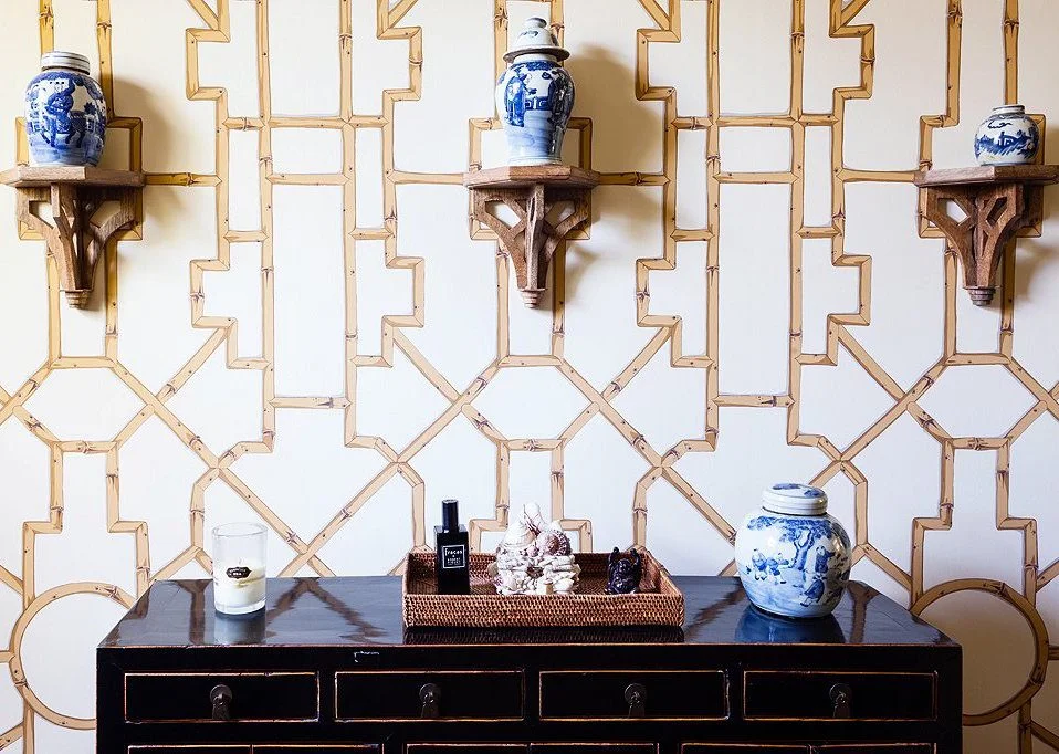 Baldwin Bamboo wallpaper by Salamander, design by Megan Rice Yager