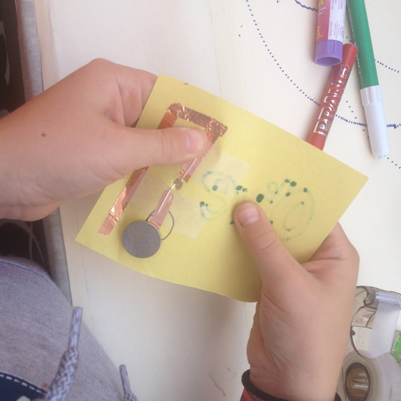 Making paper circuits with Storefront Science
