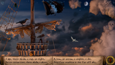 What can you spy from the crow's nest? Operate the telescope just by moving your head! 