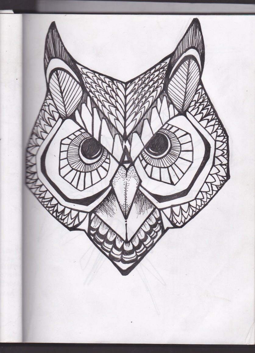 Radu's Owl tattoo
