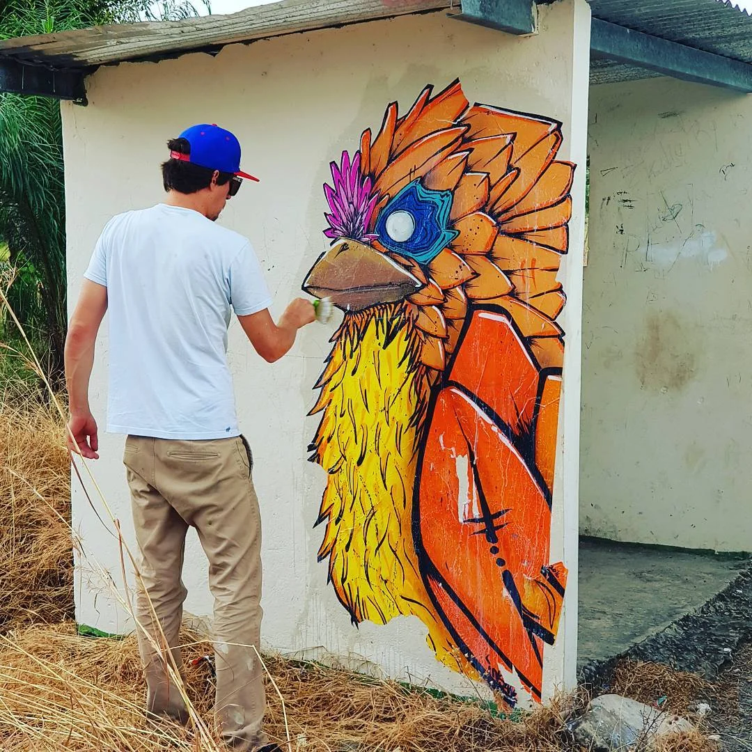 Wheatpaste Autum cardinal 2017