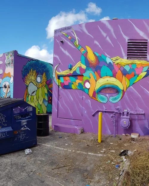 wynwood walls Mantray & Parrot