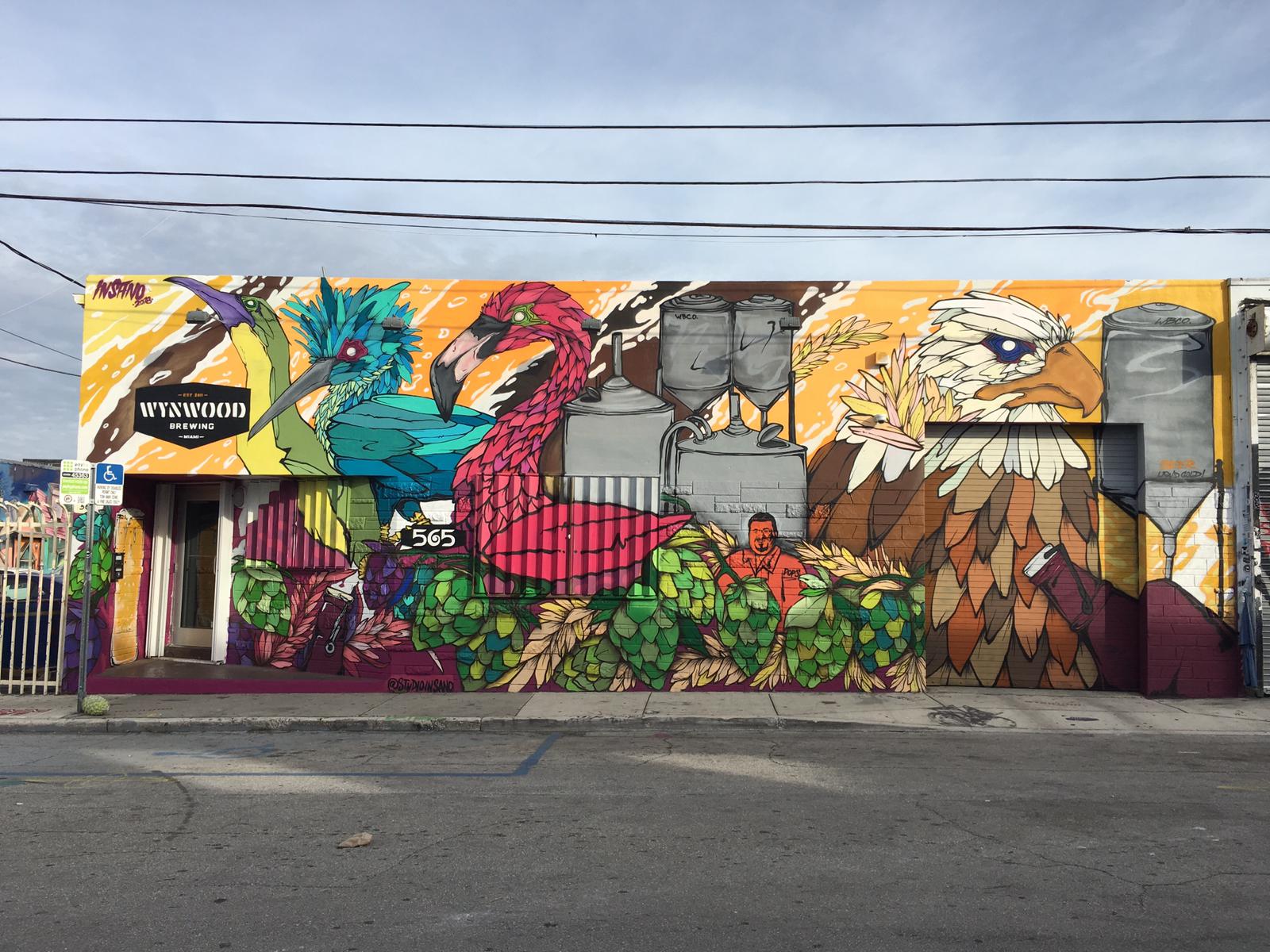 MURAL WYNWOOD BREWING COMPRANY ART BASEL WEEK
