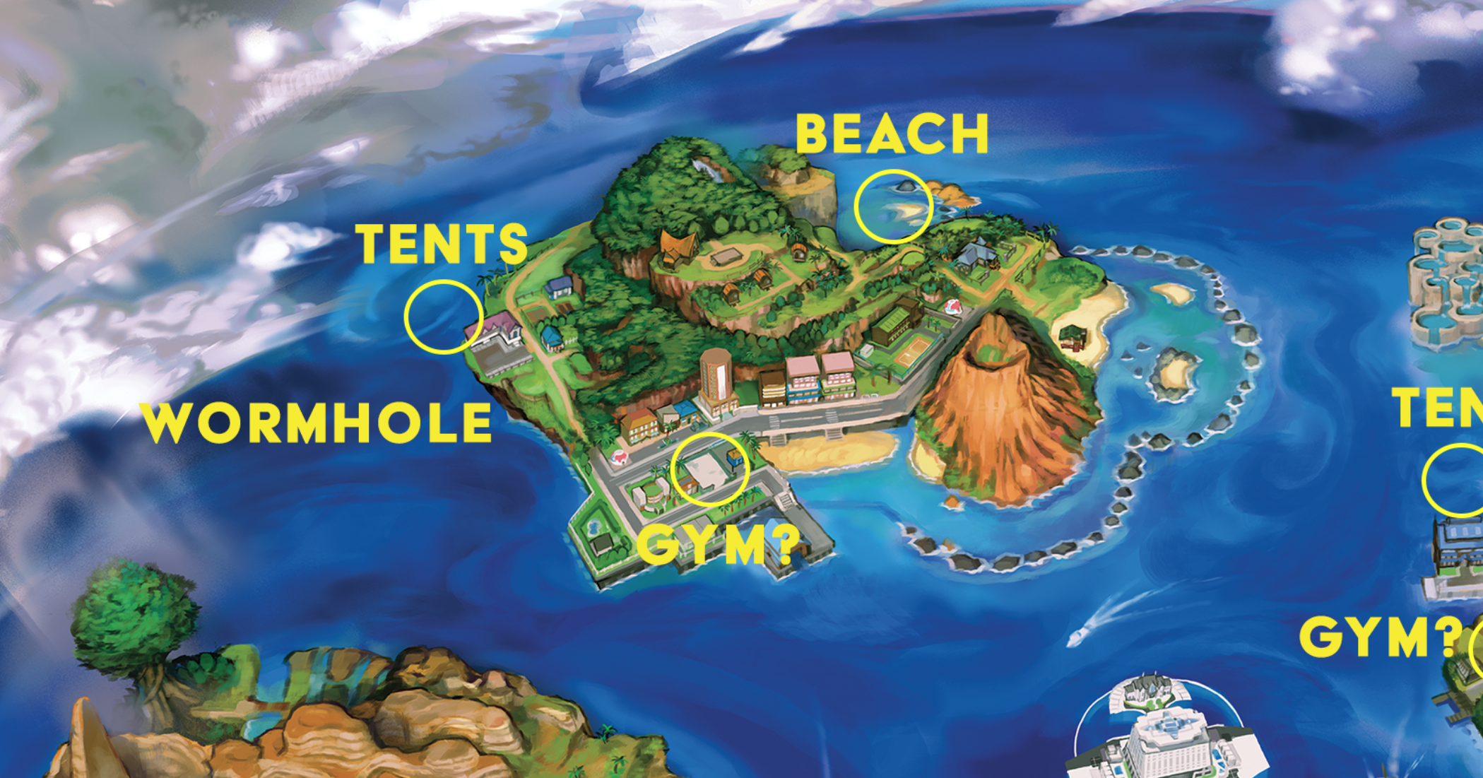 Pokemon Sun and Moon - FULL Alola Region Map Analysis 